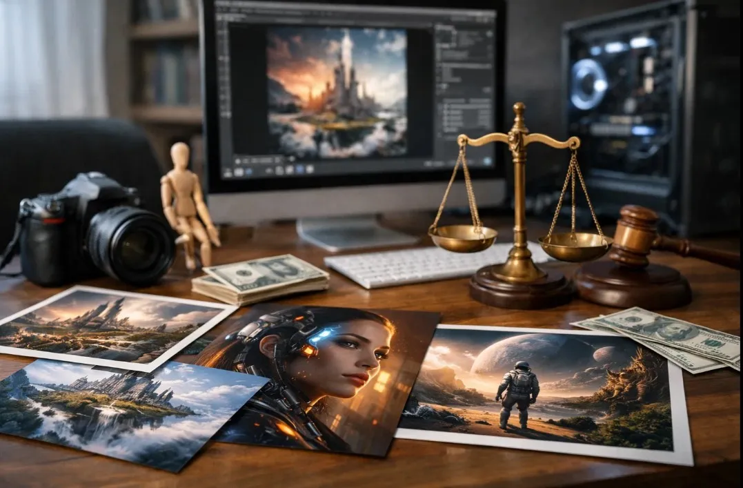 Авторское право и ИИ картинки: можно ли продавать сгенерированные арты?